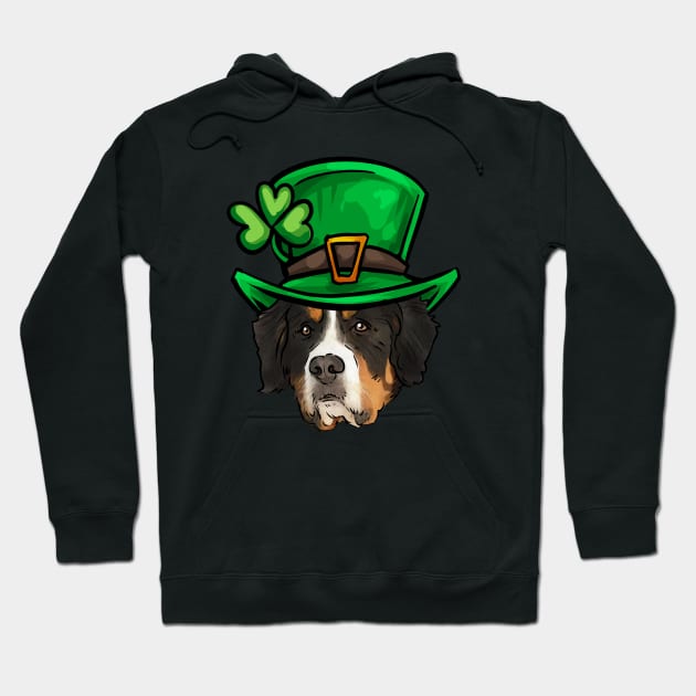 St Patricks Day Bernese Mountain Dog Hoodie by whyitsme